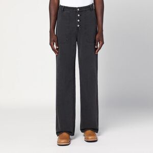 Basketcase Gallery Men's Wide-Leg Vintage Black Denim Pants